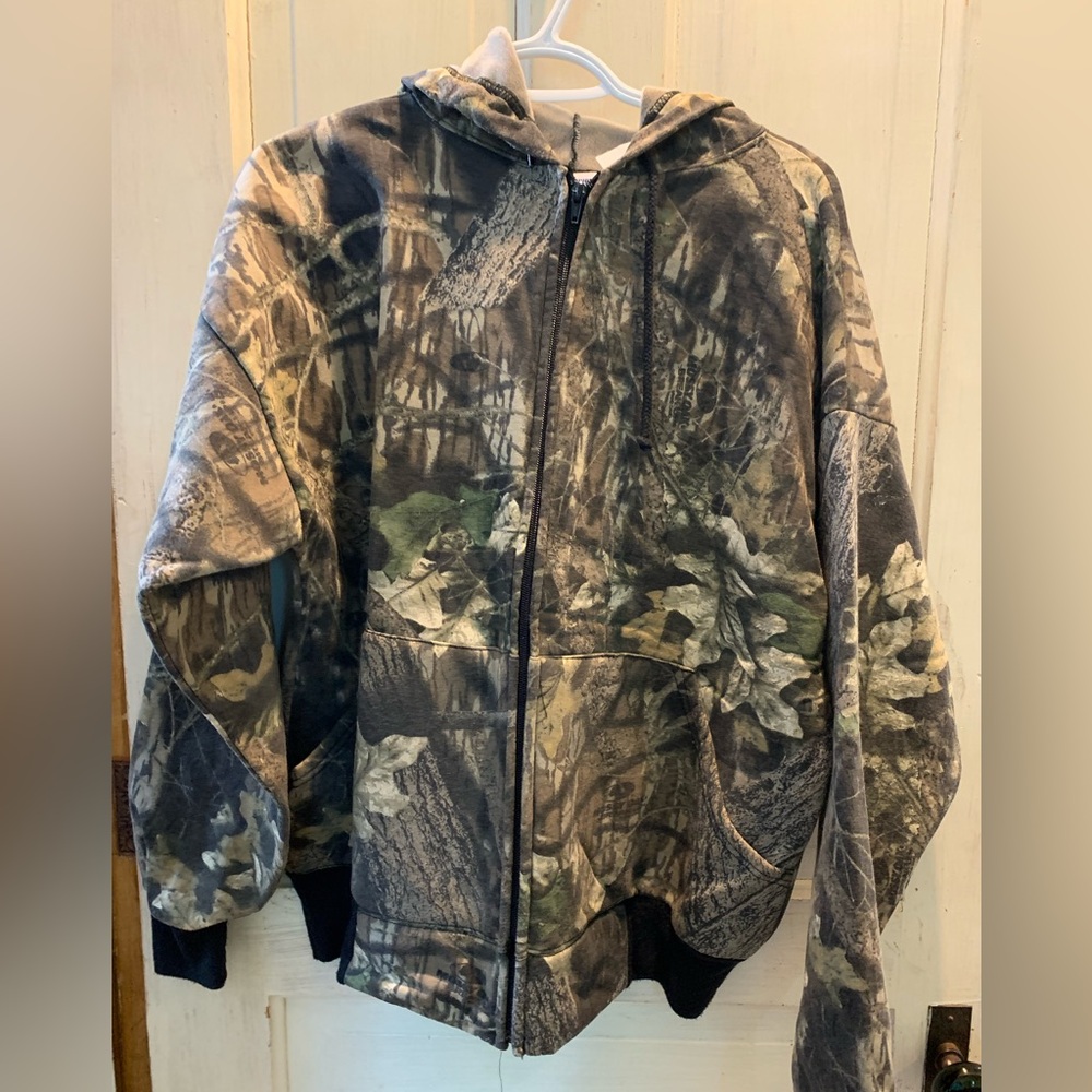 Camouflage Zip Up Sweatshirt